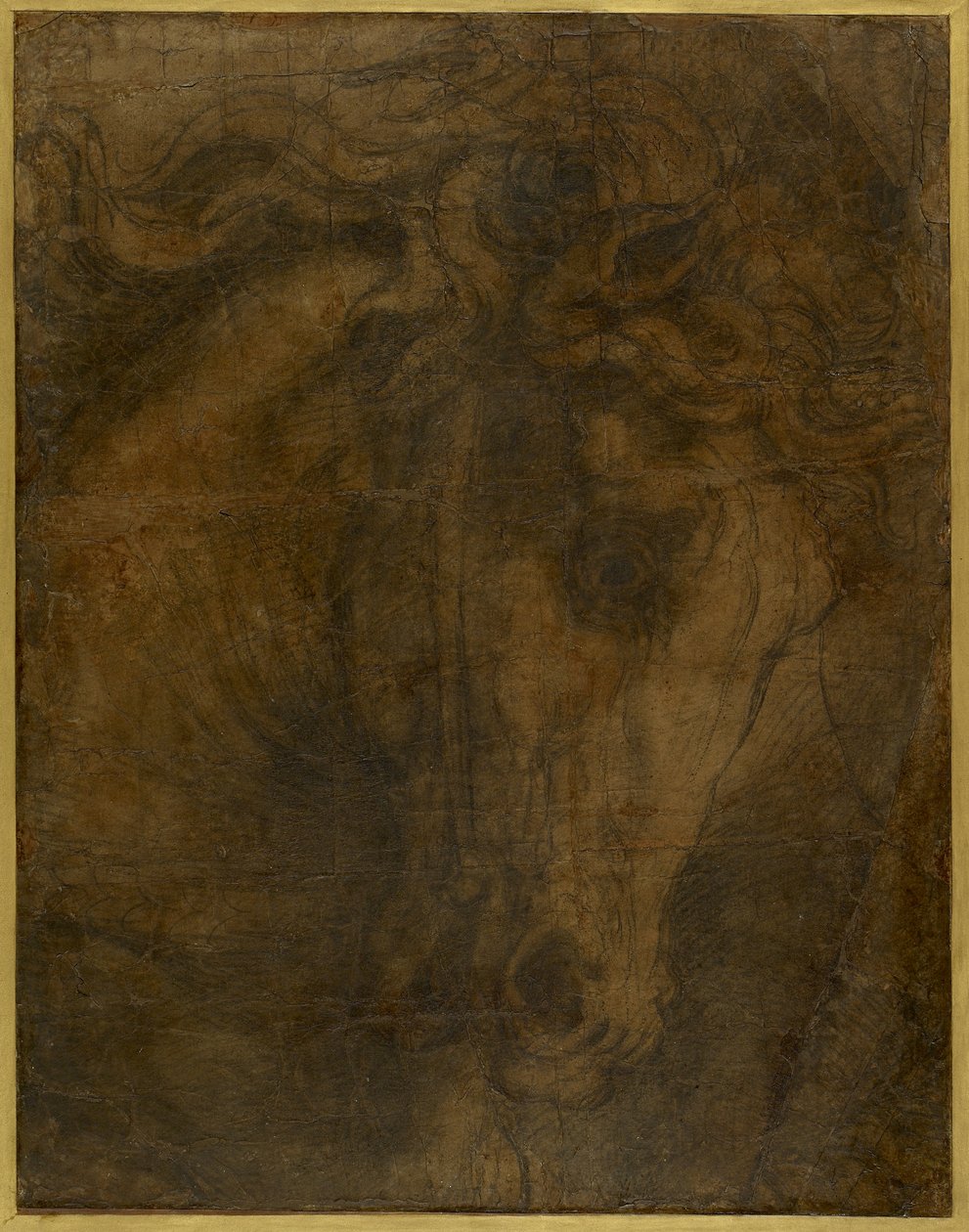 Hovedet af en hest, WA1846.197 af Raffaello Sanzio Raphael
