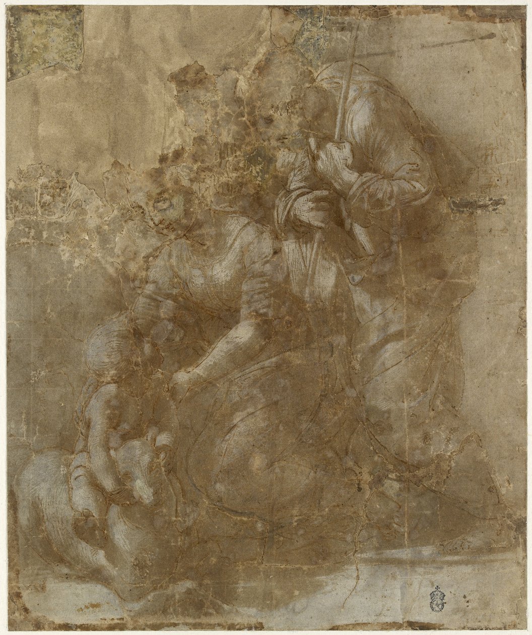 Den hellige familie med lammet, WA1951.46 af Raffaello Sanzio Raphael