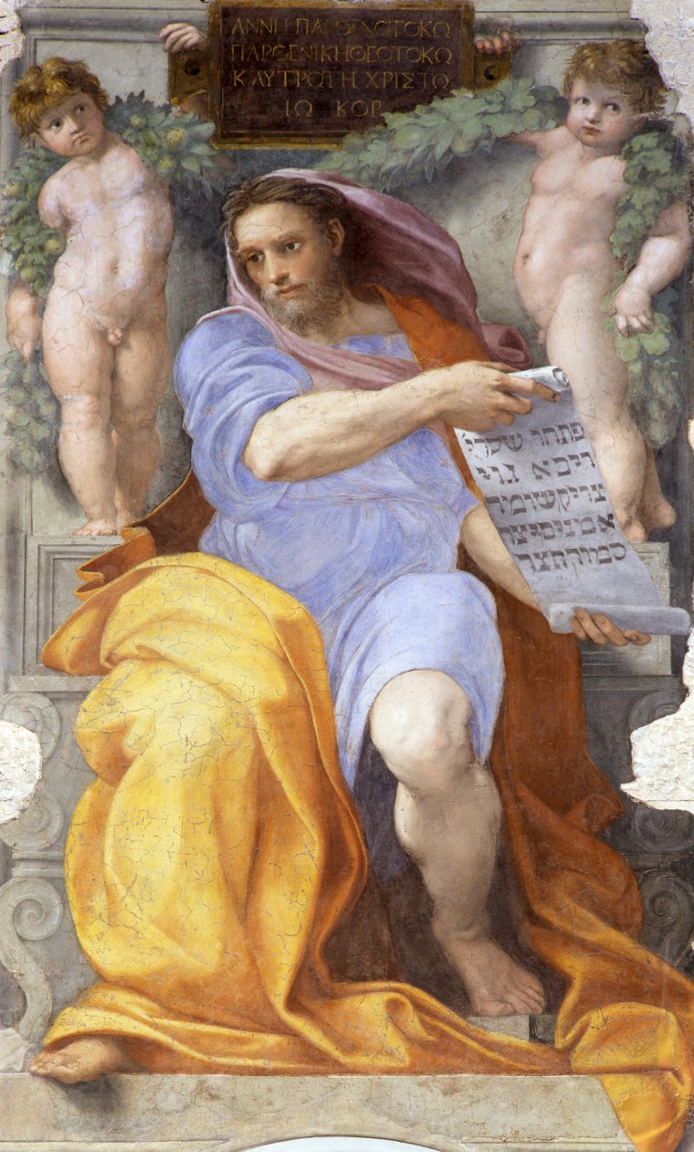 Profeten Esajas, 1512 af Raffaello Sanzio Raphael