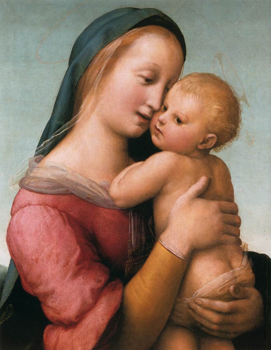 Tempi Madonna (detalje) af Raffaello Sanzio Raphael