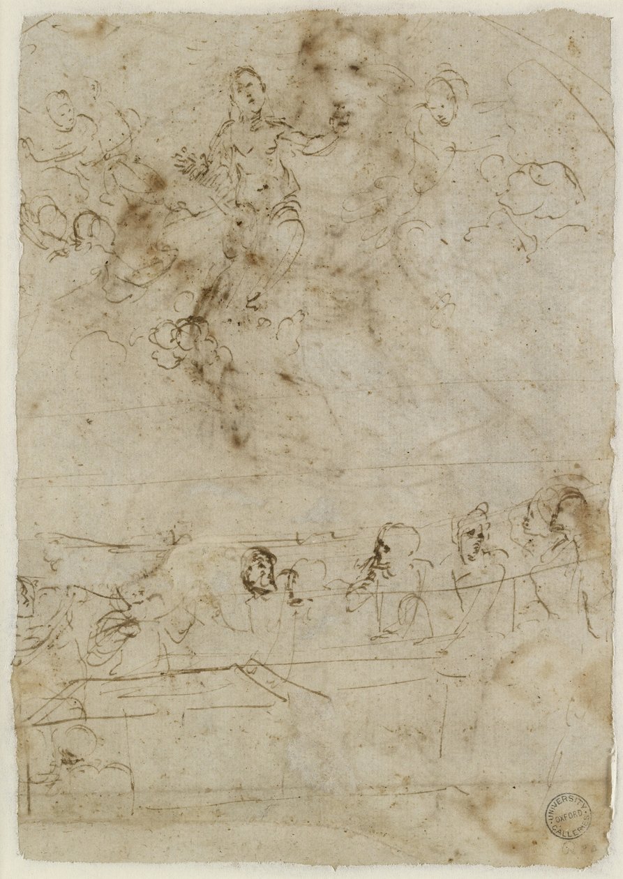 Verso: The Assumption of the Virgin, WA1846.195 af Raffaello Sanzio Raphael