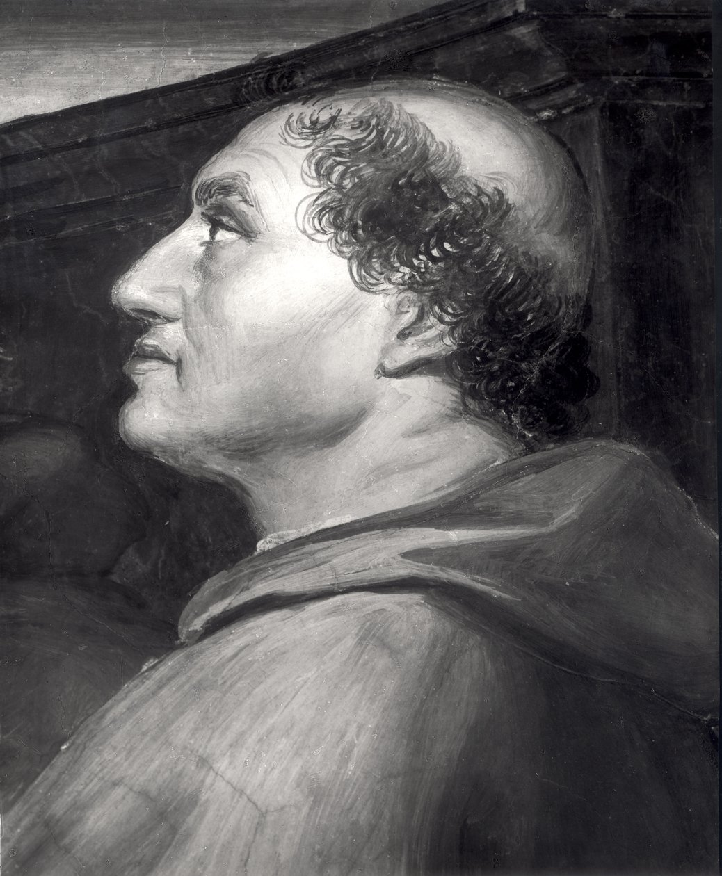 Kardinal Raffaele Riario (1451-1521) detalje fra Bolsenas messe, i Stanza dellEliodor, 1512-14 af Raffaello Sanzio Raphael