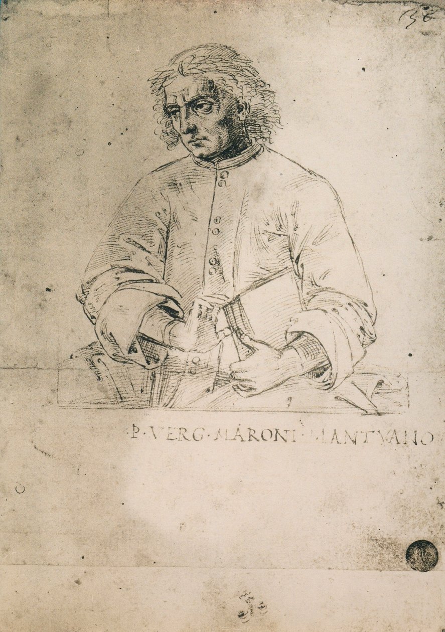Portræt af den latinske digter Vergil; tegning af Raphael, Gallerie dellAccademia, Venedig af Raffaello Sanzio Raphael