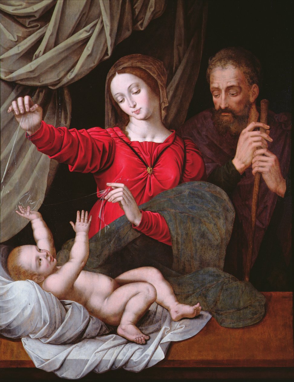 Madonnaen af Loreto (kopi - original i Musee Conde, Chantilly, se 71593) (panel) af after Raphael