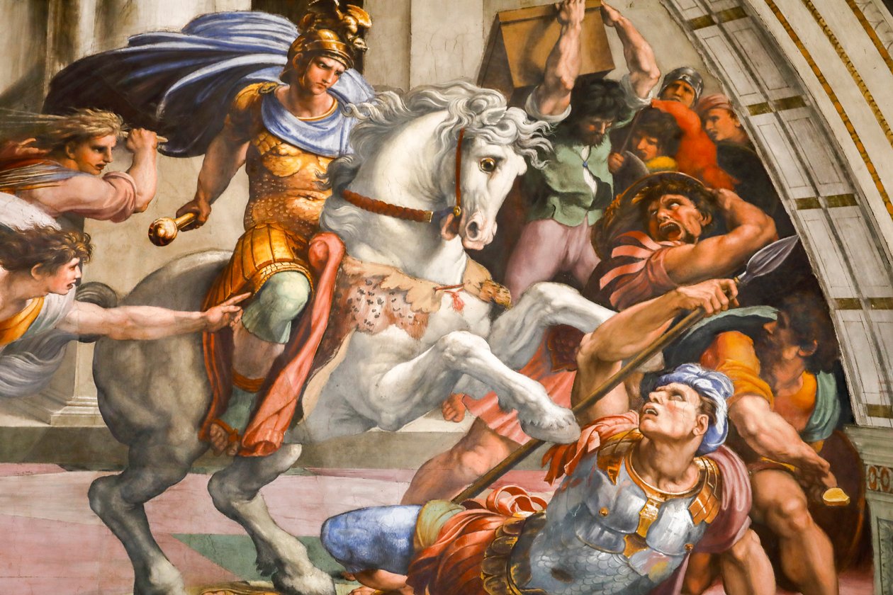Udvisning af Heliodorus fra templet. 1511-1512 (fresko) af Raphael