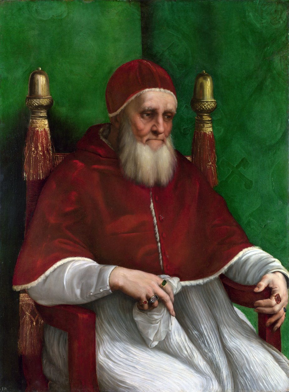 Portræt af pave Julius II af Raphael