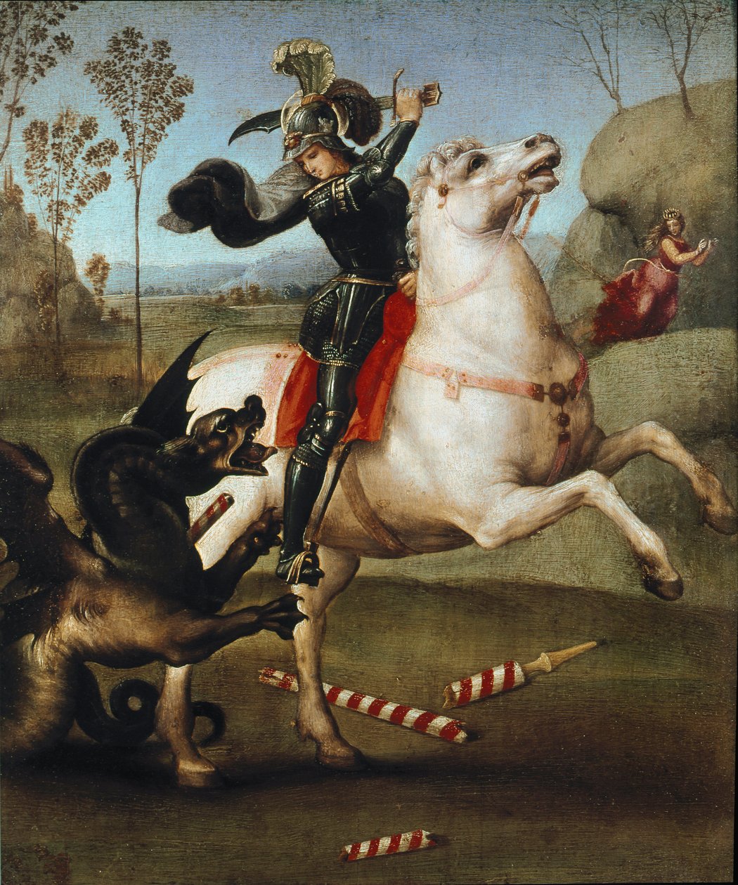 Sankt Georg og dragen af Raphael (1483-1520)