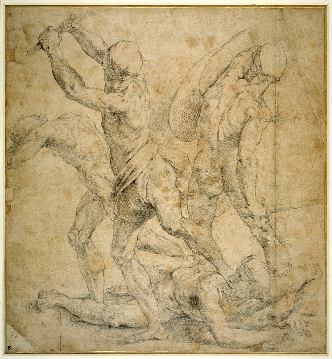 Panelet under statuen af Apollo i 