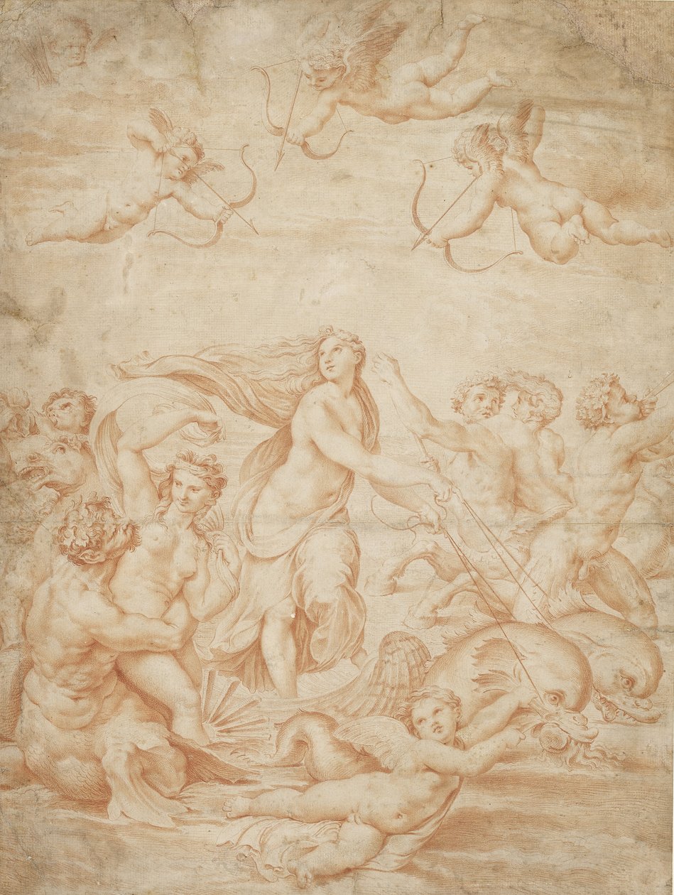 Galateas triumf af after Raphael