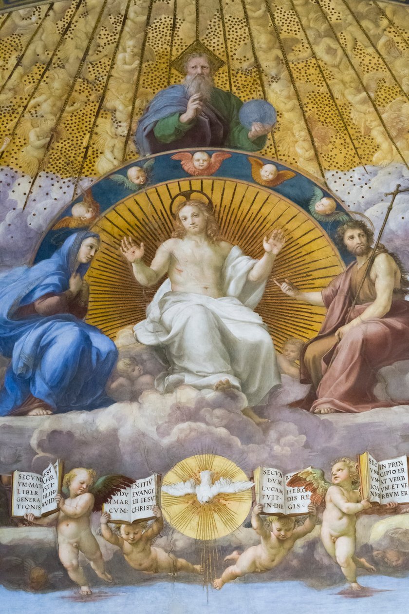 Disputation af det hellige sakramente, detaljer (fresco) af Raphael (1483 1520)