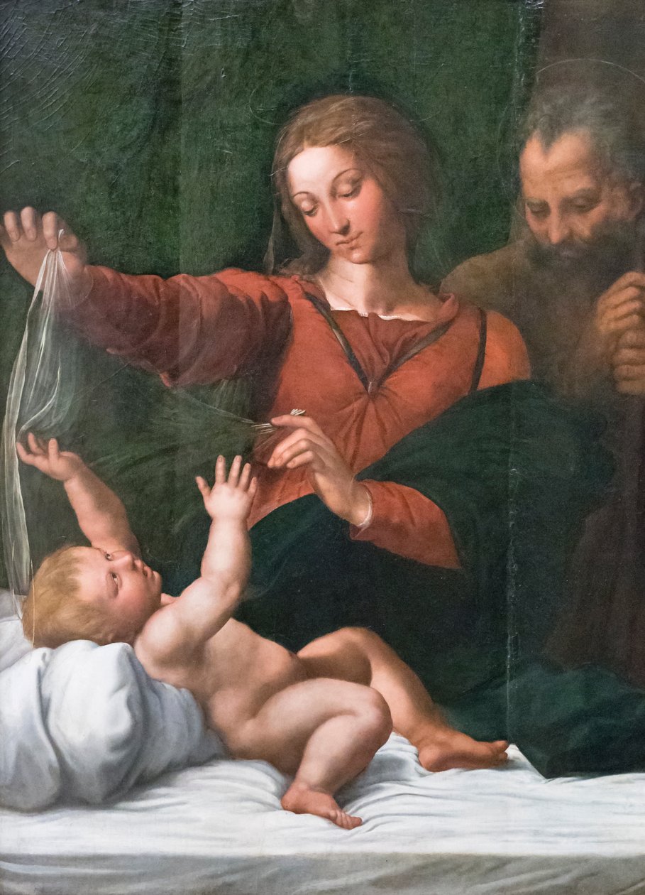 Hellig familie, også kendt som Madonna of the people, Madonna of Loreto eller Madonna of the veil af Raphael (1483 1520)