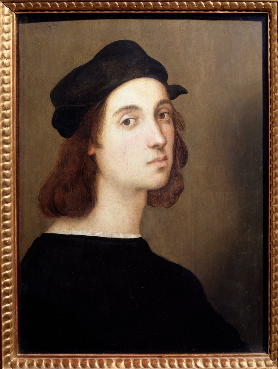 Selvportræt - olie på træ, ca. 1504-1506 af Raphael