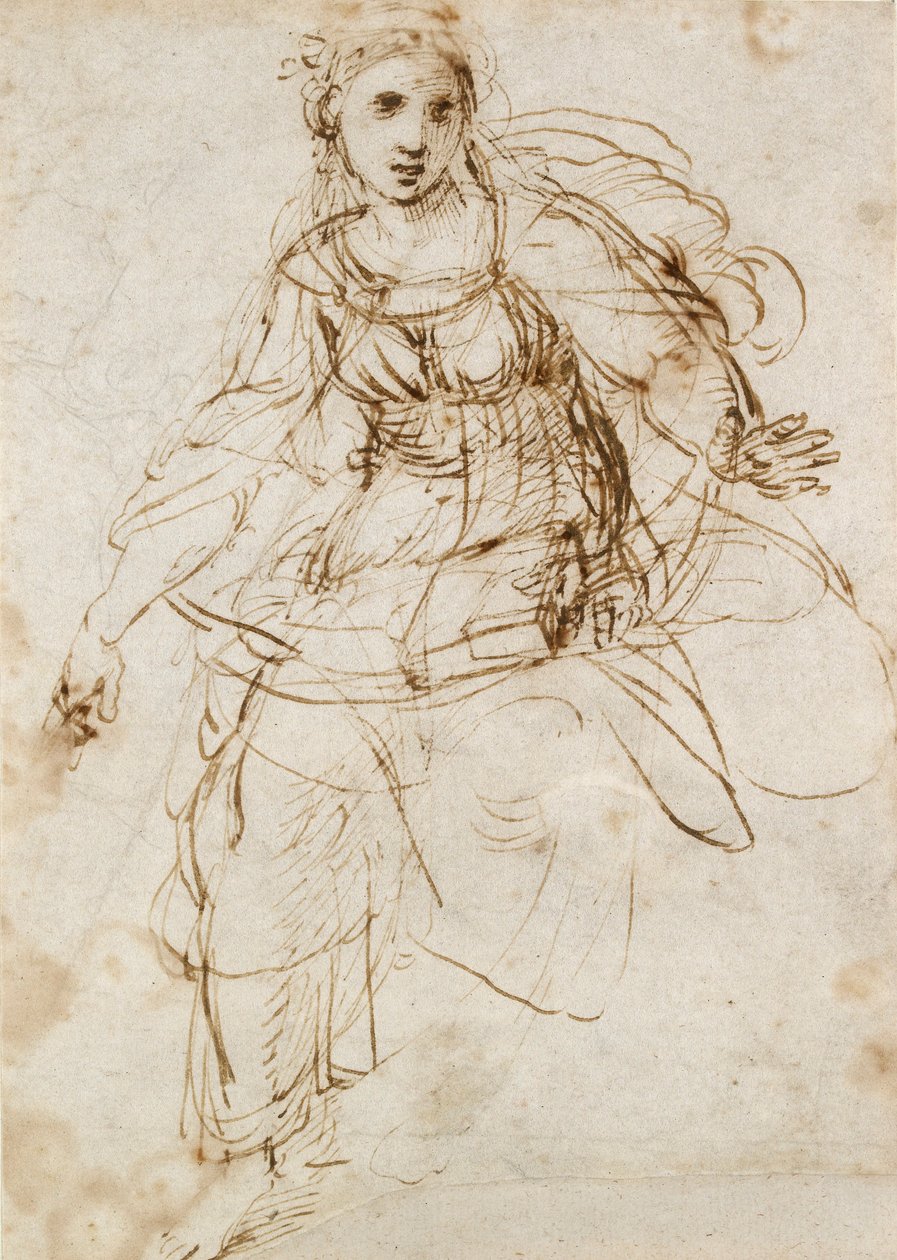 Teologiens allegoriske figur, begyndelsen af det 16. århundrede af Raphael