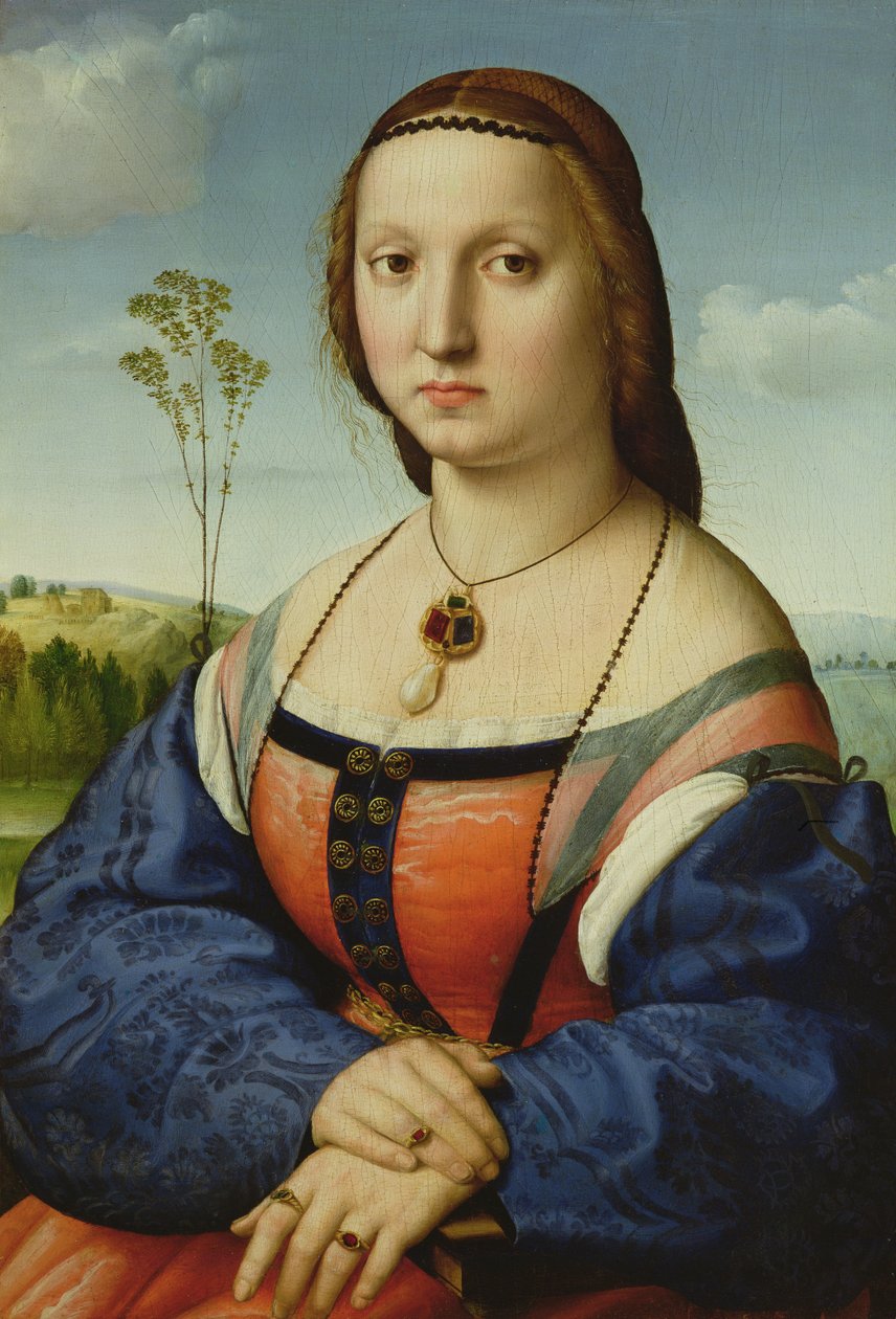 Portræt af Maddalena Doni, 1506 af Raffaello Sanzio Raphael