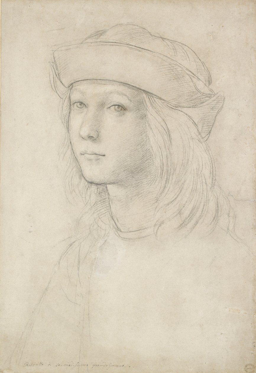 Portræt af en ukendt ungdom muligvis et selvportræt af Raphael