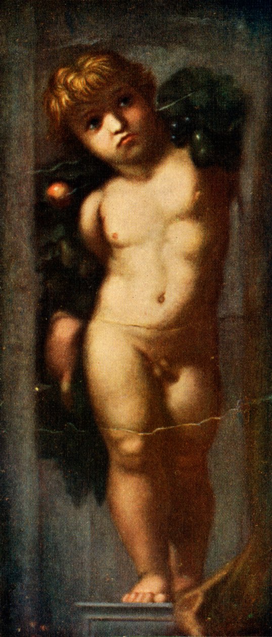 Putto med krans, c1510, c1912 af Raffaello Sanzio Raphael