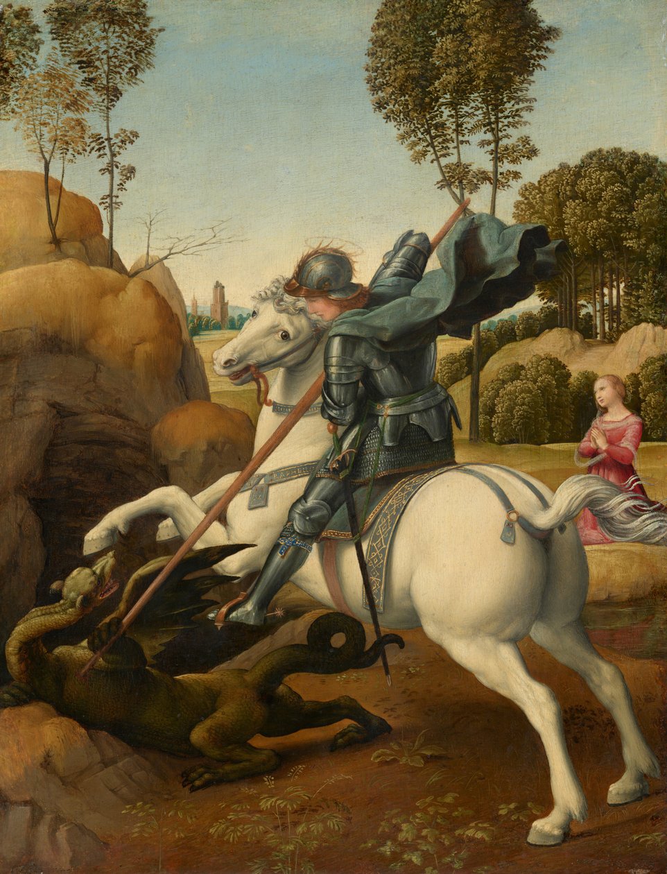 Sankt Georg og dragen af Raphael