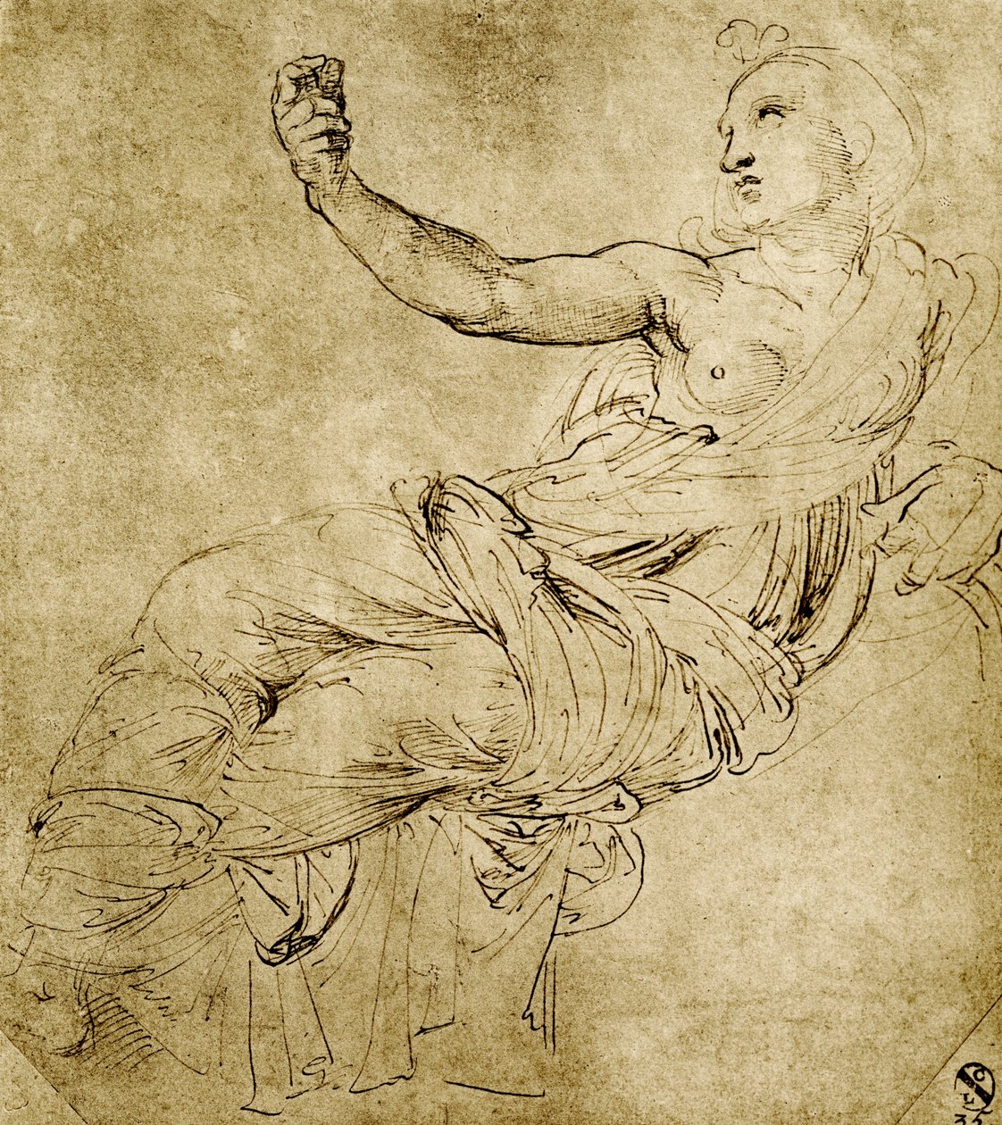 Museen Euterpe af Raffaello Sanzio Raphael