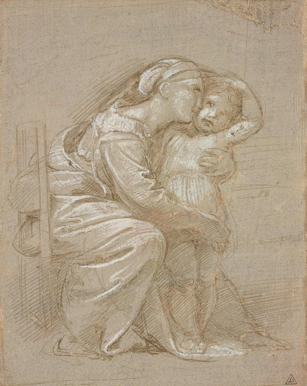 Jomfruen og barnet, begyndelsen af det 16. århundrede af Raphael