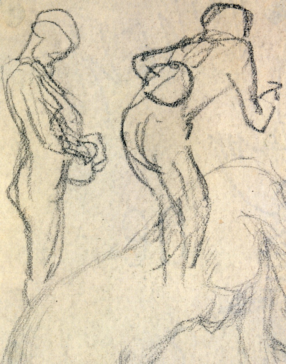 Nøgenstudie, ca. 1905 (tegning) af Raphael Kirchner