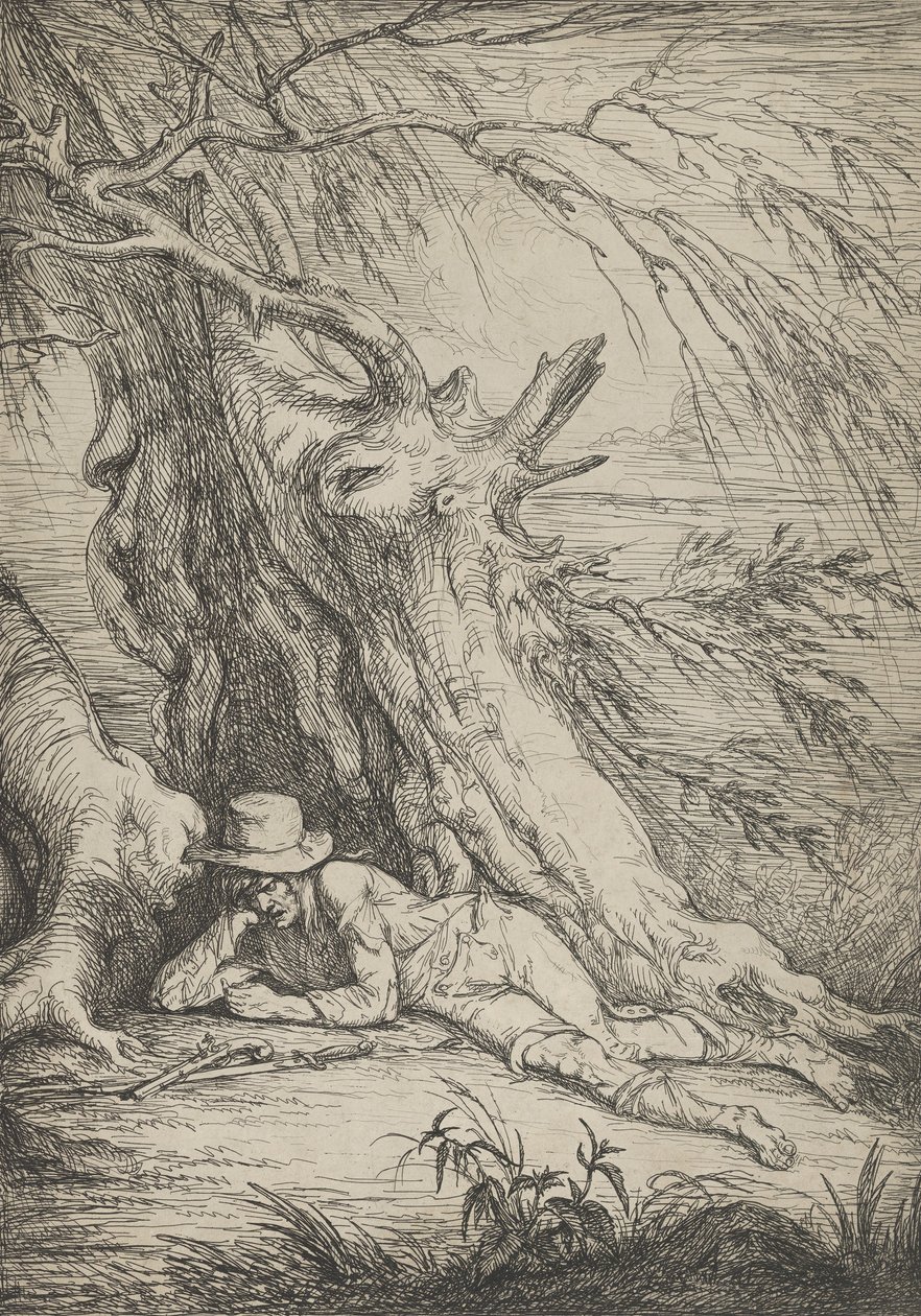 Bandit under et træ, 1795-1801. af Raphael Lamar West