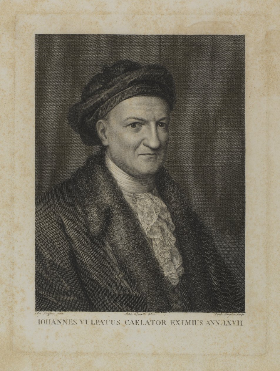 Johannes Vulpatus Caelator Eximus Ann. LXVII af Raphael Morghen