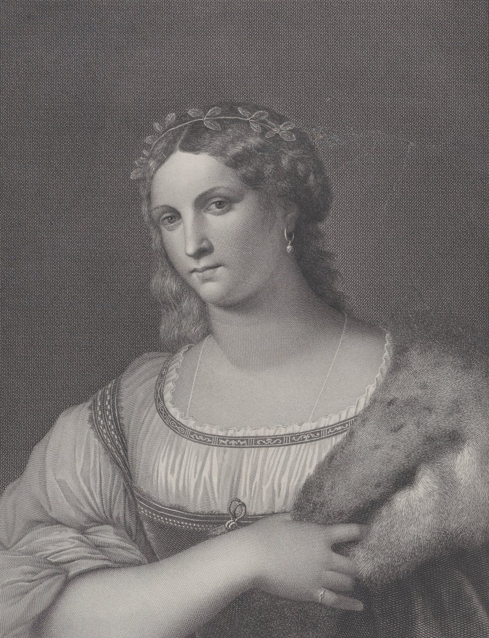 La Fornarina, 1814 af Raphael Morghen