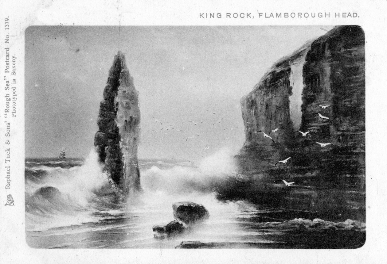 King Rock, Flamborough Head, East Riding, Yorkshire, 1903. af Raphael Tuck