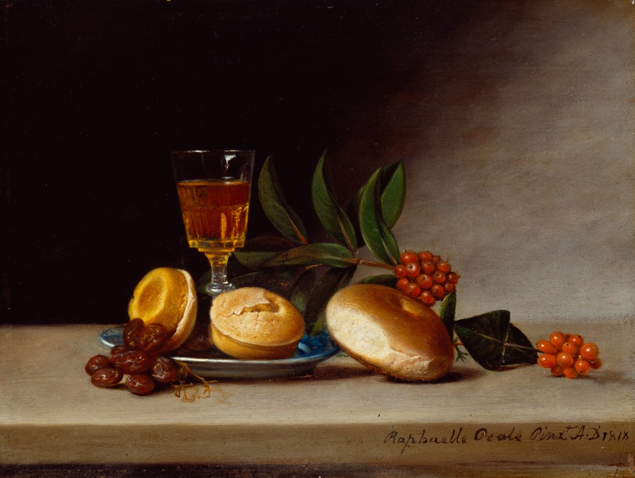 Stilleben med et vinglas, 1818 af Raphaelle Peale
