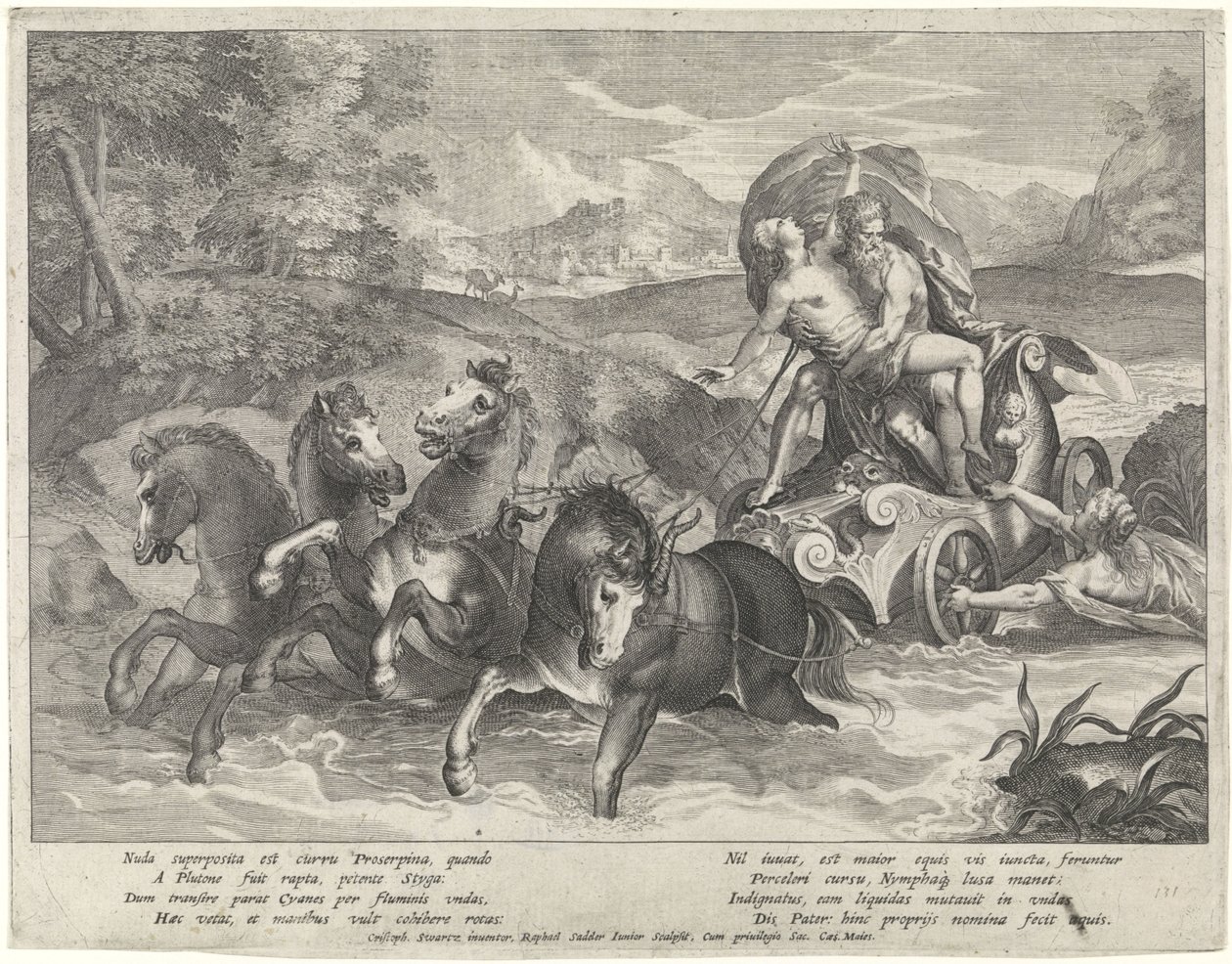 Røveri af Proserpina af Raphaël Sadeler (II)
