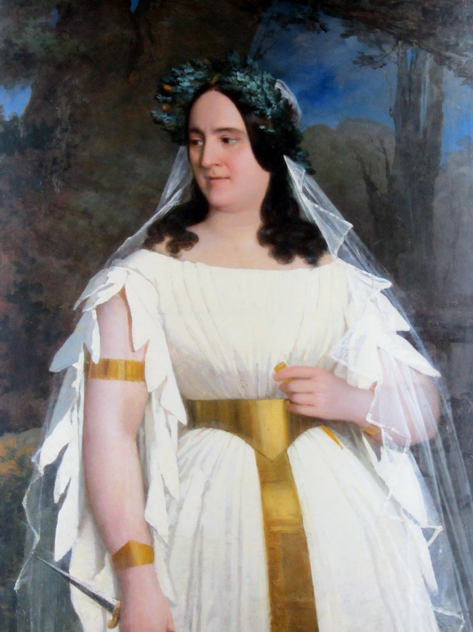 Adelaida Corradi de Pantanelli som Norma af Raymond Auguste Quinsac Monvoisin
