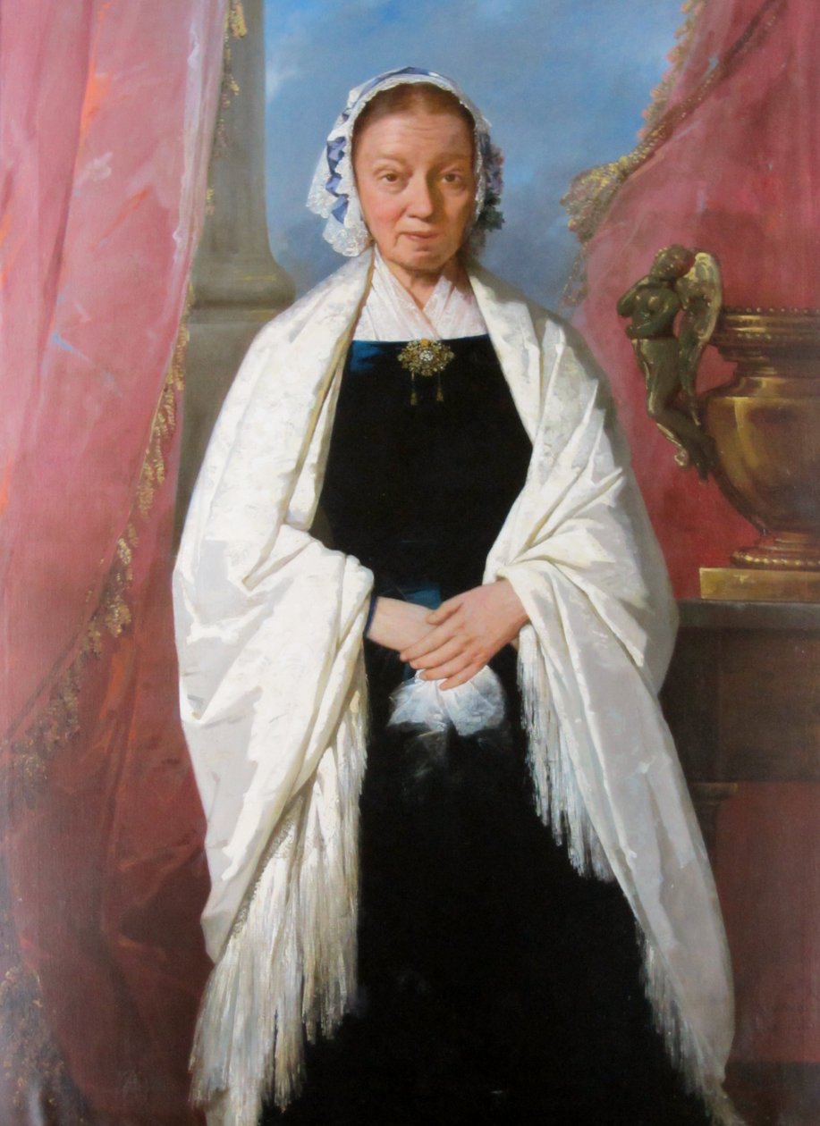 Barbara Molina og Agüero de Herrera af Raymond Auguste Quinsac Monvoisin
