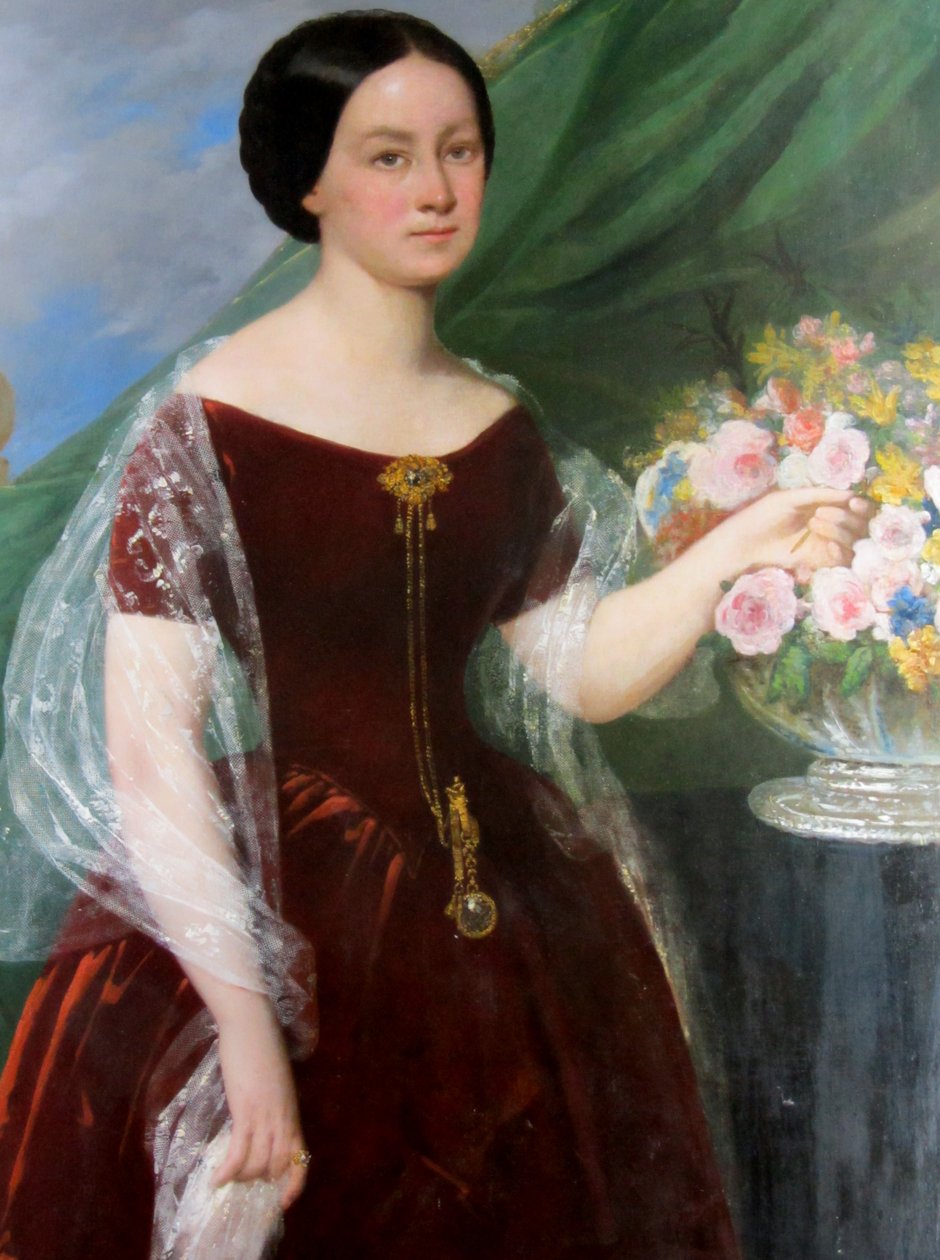 Doña Mercedez Herrera Molina af Raymond Auguste Quinsac Monvoisin