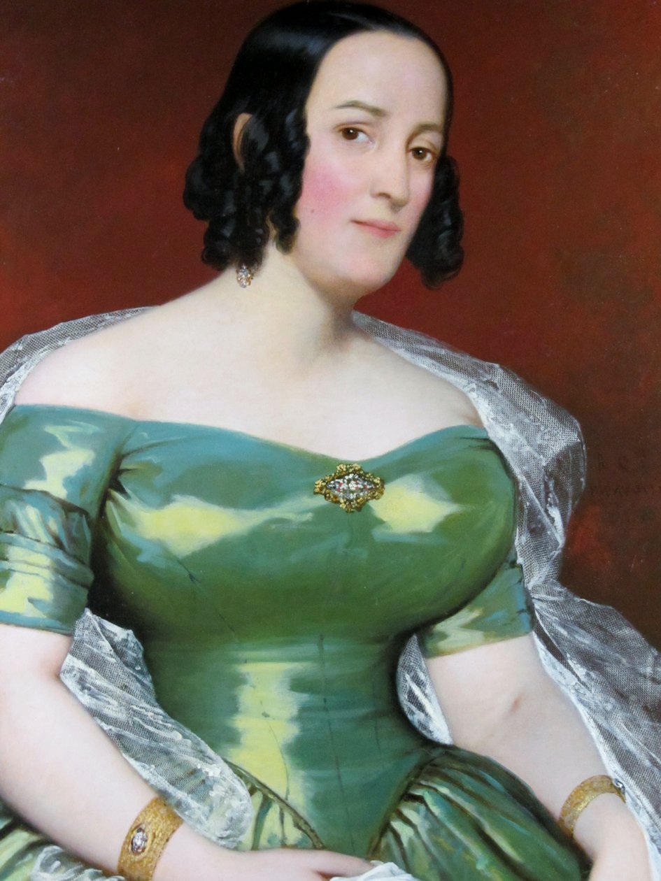 Doña Pilar Garfias del Fierro af Raymond Auguste Quinsac Monvoisin