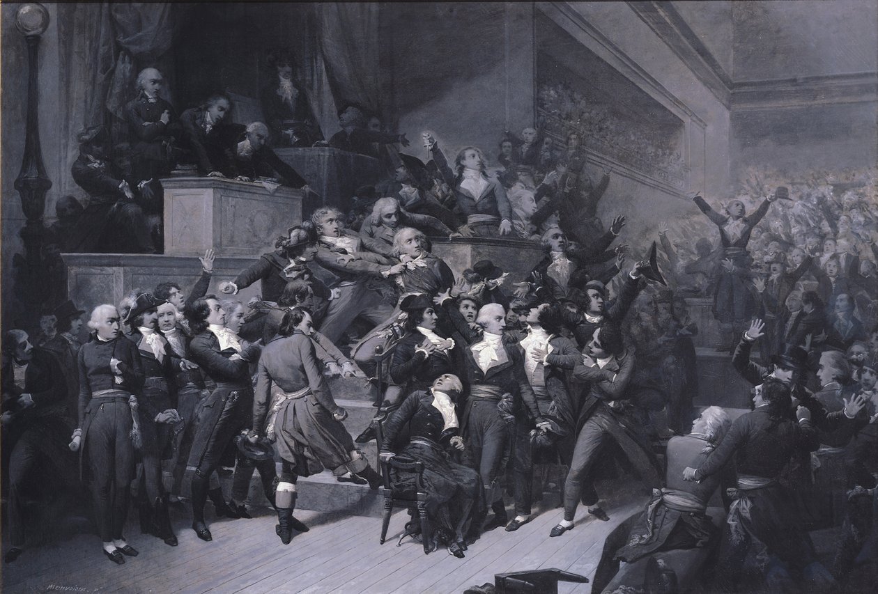 Den niende Thermidor, ca. 1840 af Raymond Quinsac Monvoisin