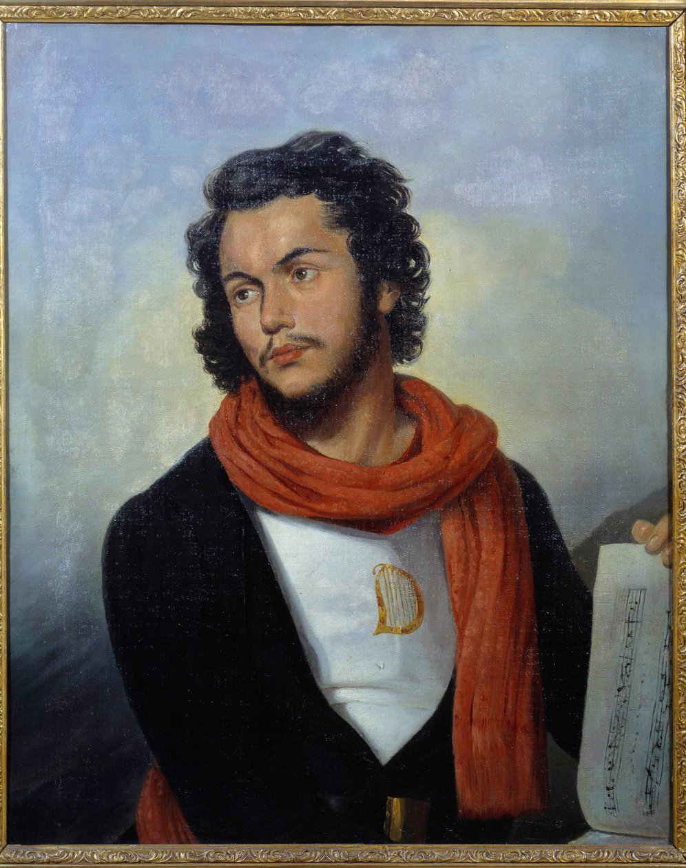 Portræt af musiker Felicien David (1810-1876) Maleri af Raymond Bonheur (1796-1849) Saint Denis fra det 19. århundrede, Museum of Art and History af Raymond Bonheur