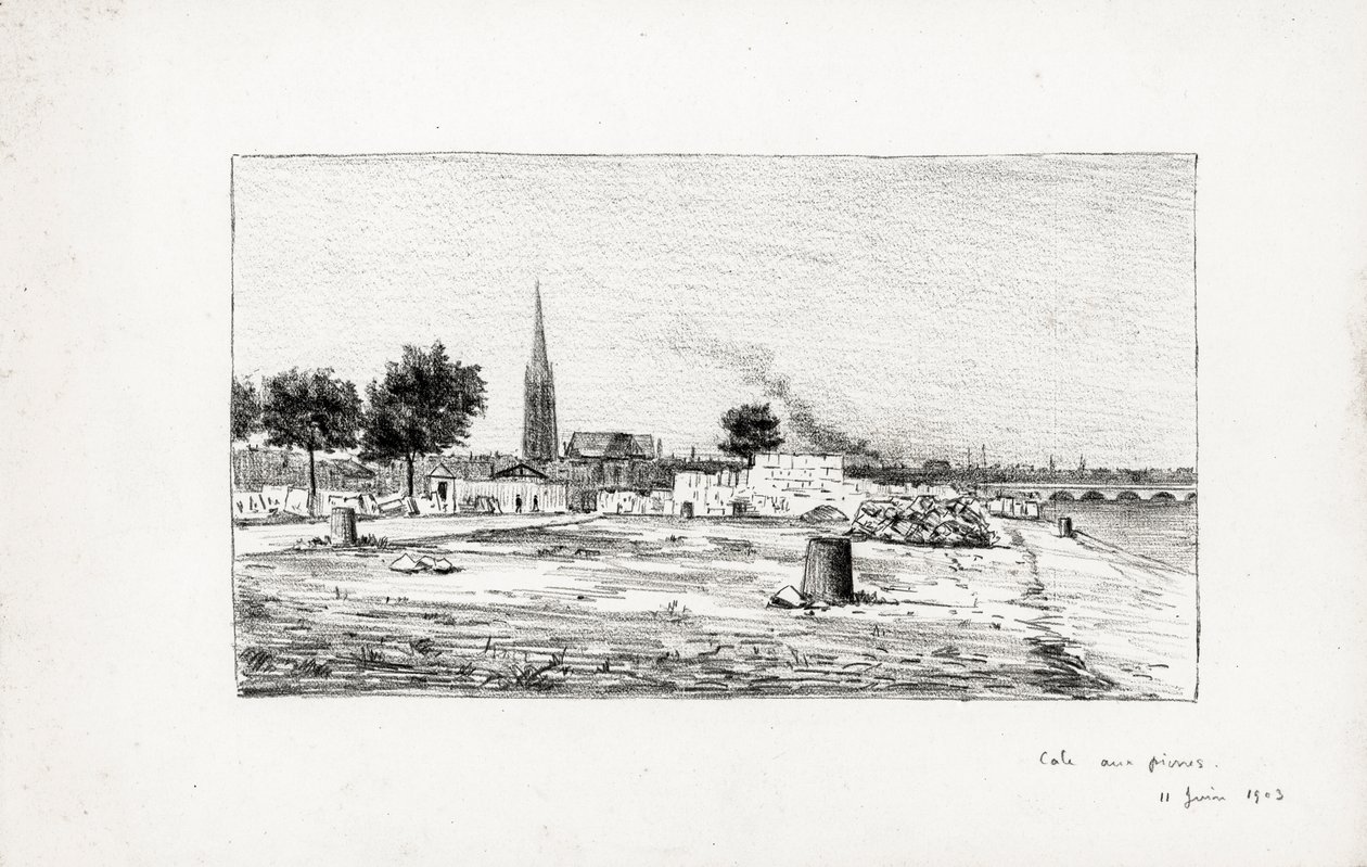 Bordeaux, cale aux pierres, 11. juni af Raymond Bonnefon