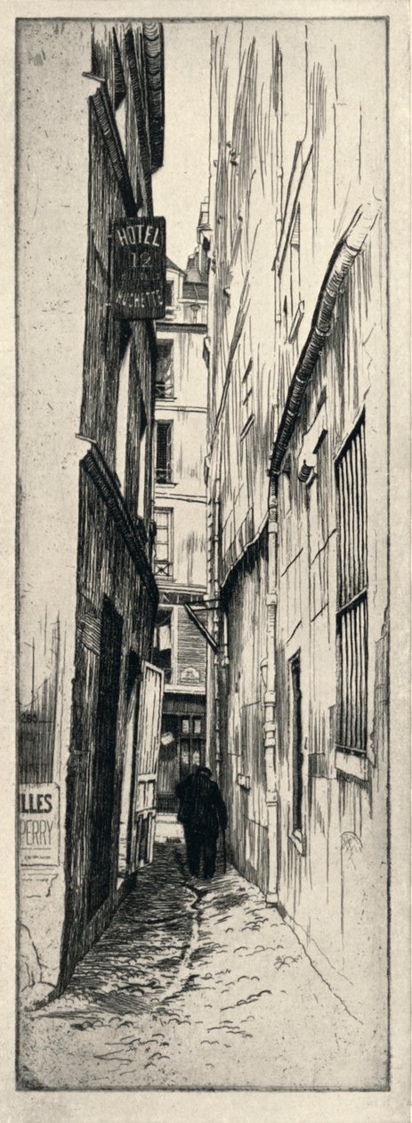 Rue du Chat Qui Peche, 1915 af Raymond Ray Jones