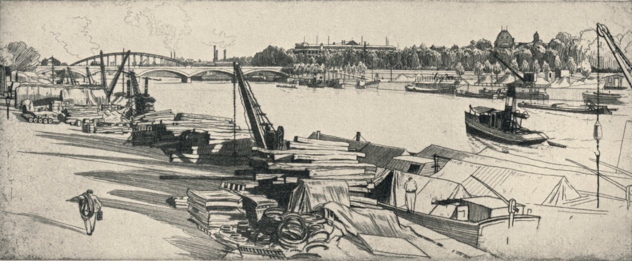 Port Henri IV, 1915 af Raymond Ray Jones