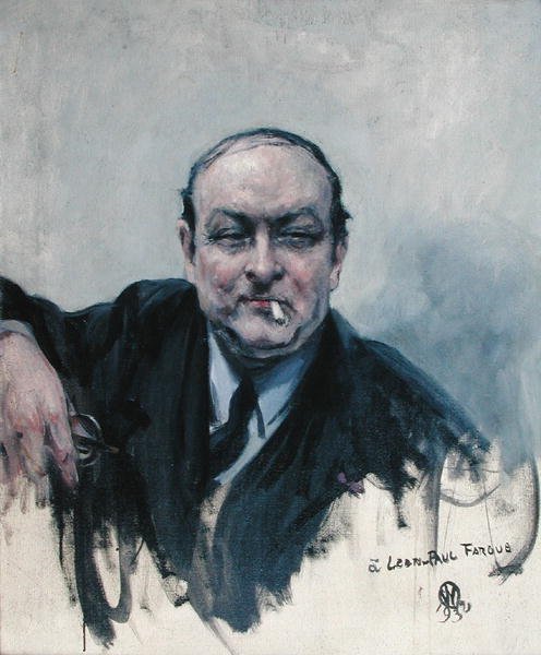 Leon-Paul Fargue (1876-1947) 1932 (olie på lærred) af Raymond Woog