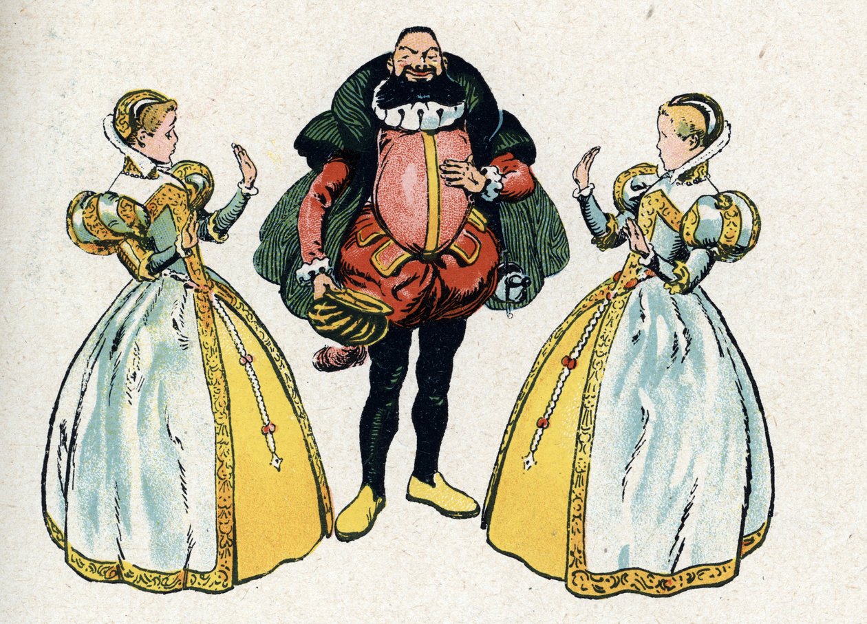 "Barbe-Bleue" fra eventyrene af Charles Perrault (illustration) ca. 1920 af Raymond de la Neziere