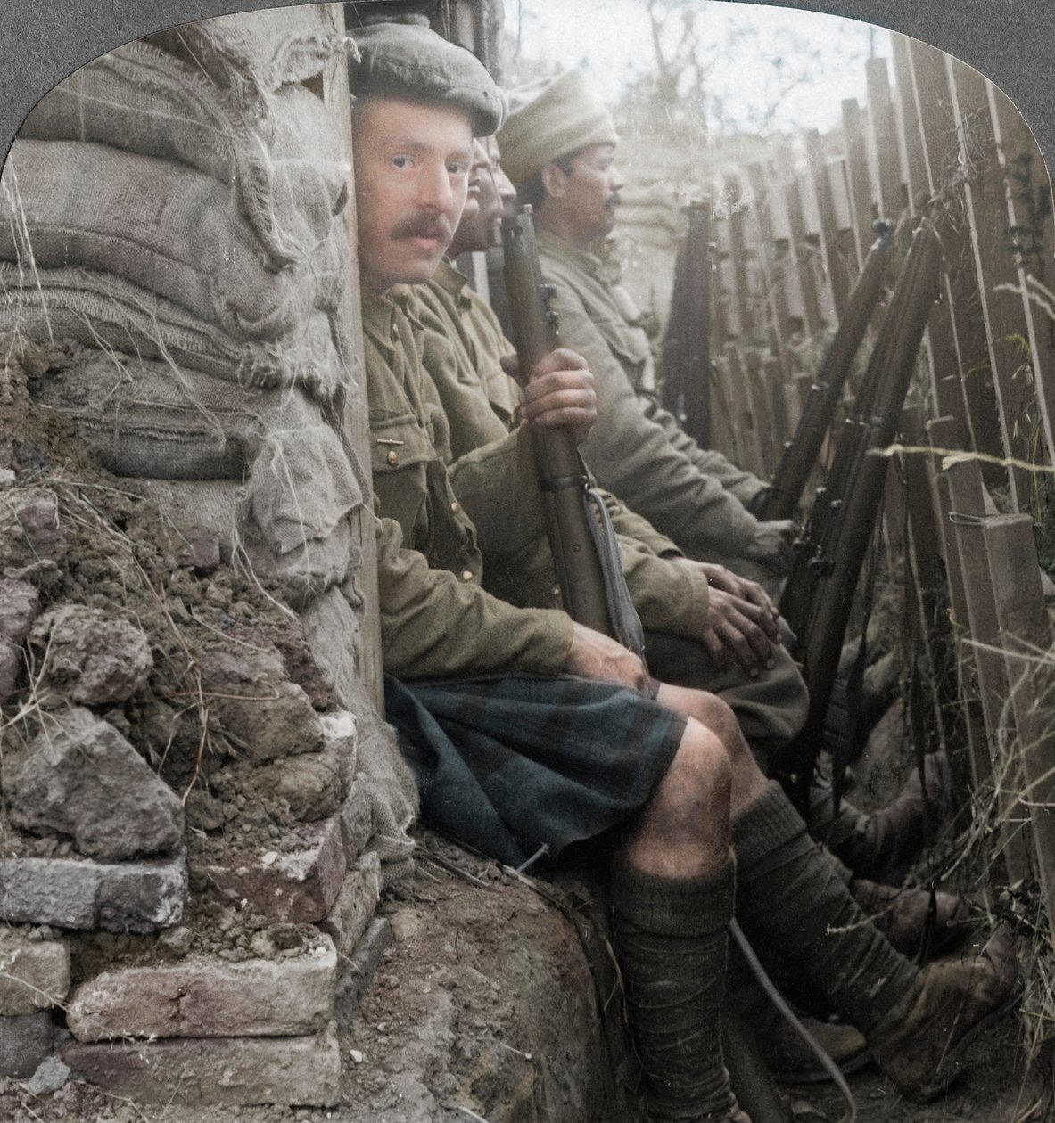 Indiske soldater i skyttegravene, Første Verdenskrig, 1914-1918 af Realistic Travels Publishers