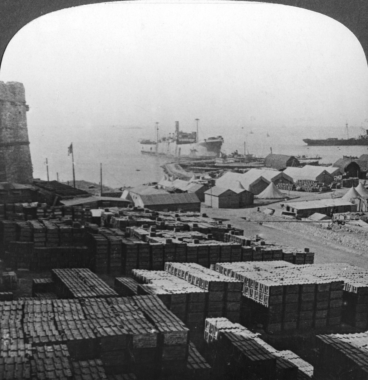 Butikker i Sedd el Bahr, Gallipoli, Tyrkiet, Første Verdenskrig, 1915 af Realistic Travels Publishers