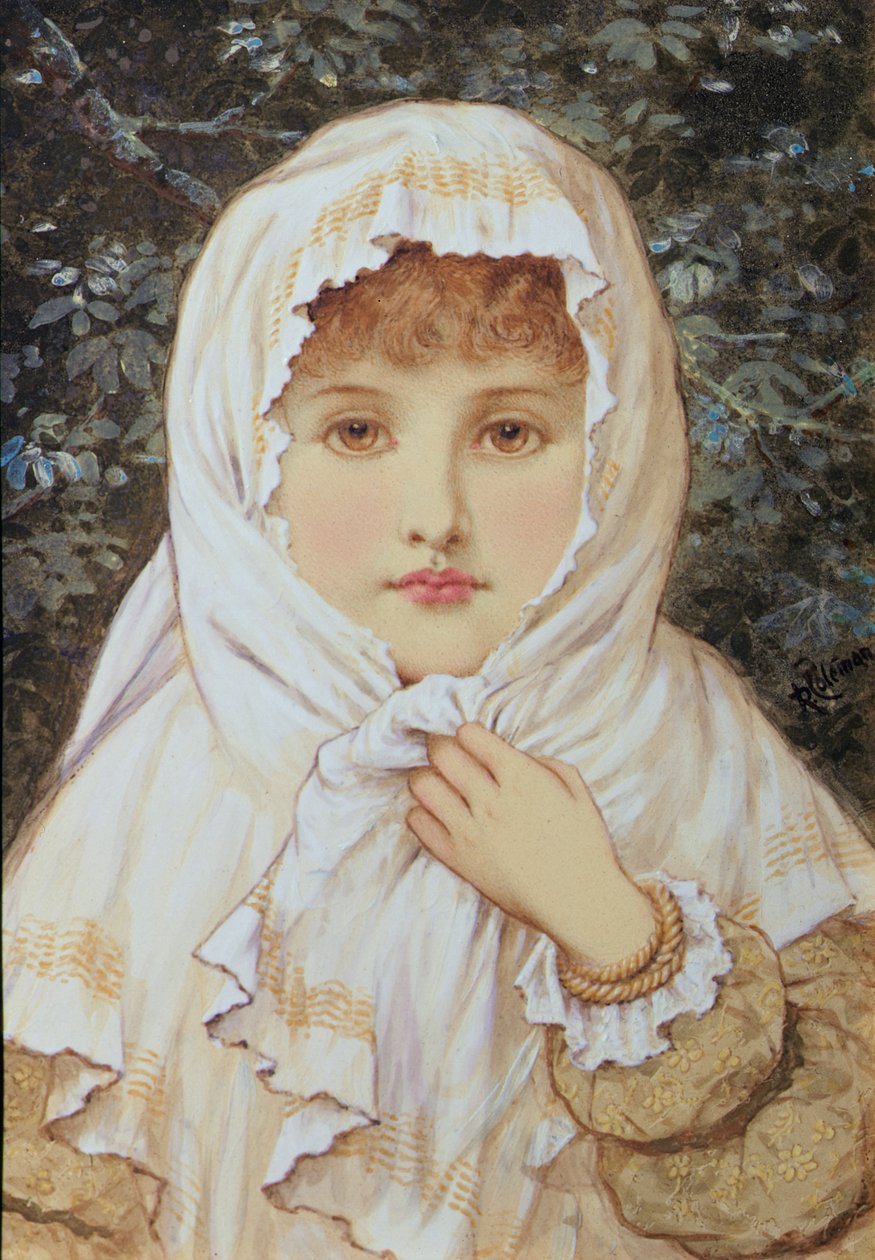 Vinter, ca. 1870 (wc på papir) af Rebecca Coleman
