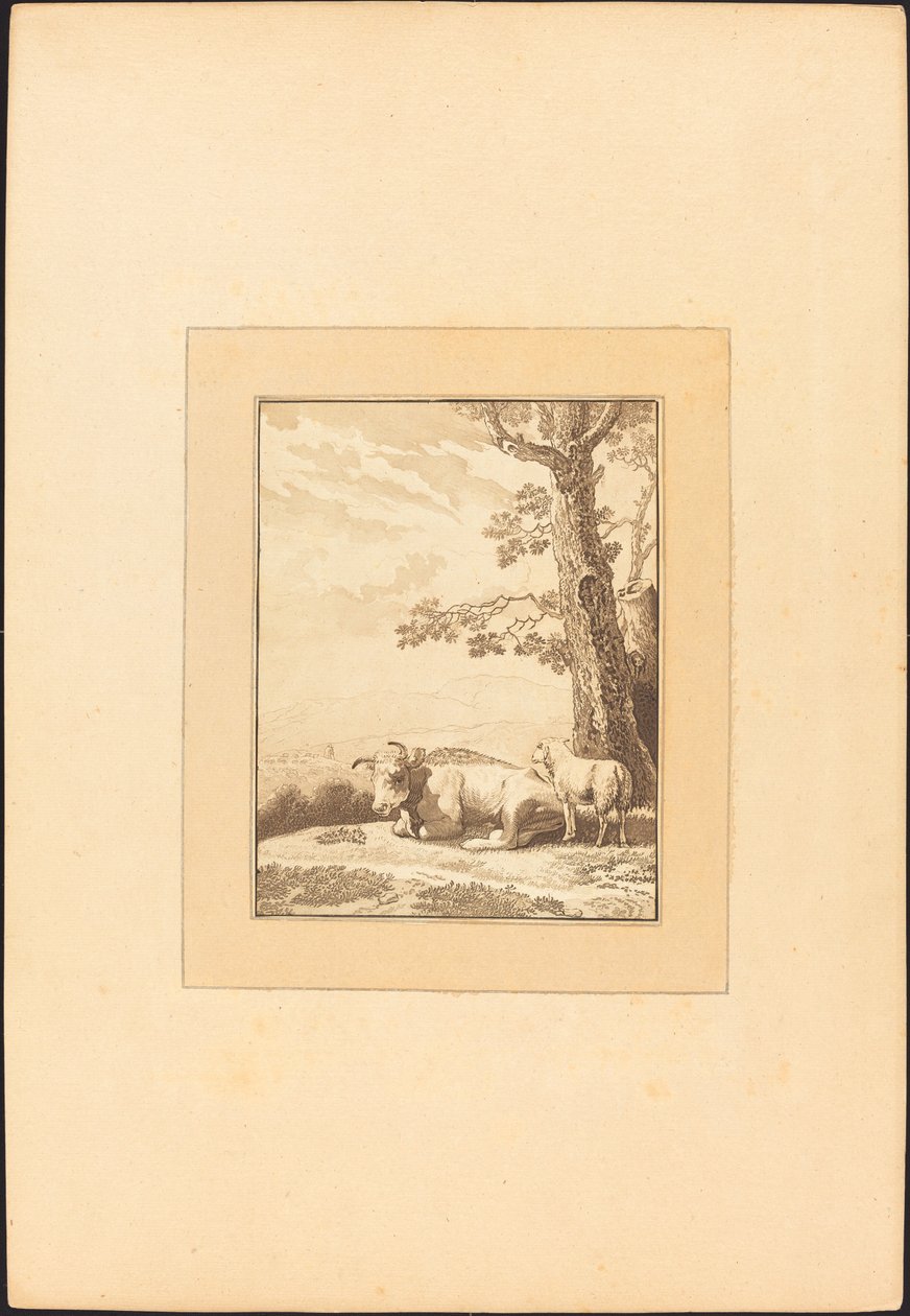 Ko hviler af Regina Schönecker after Karel Dujardin