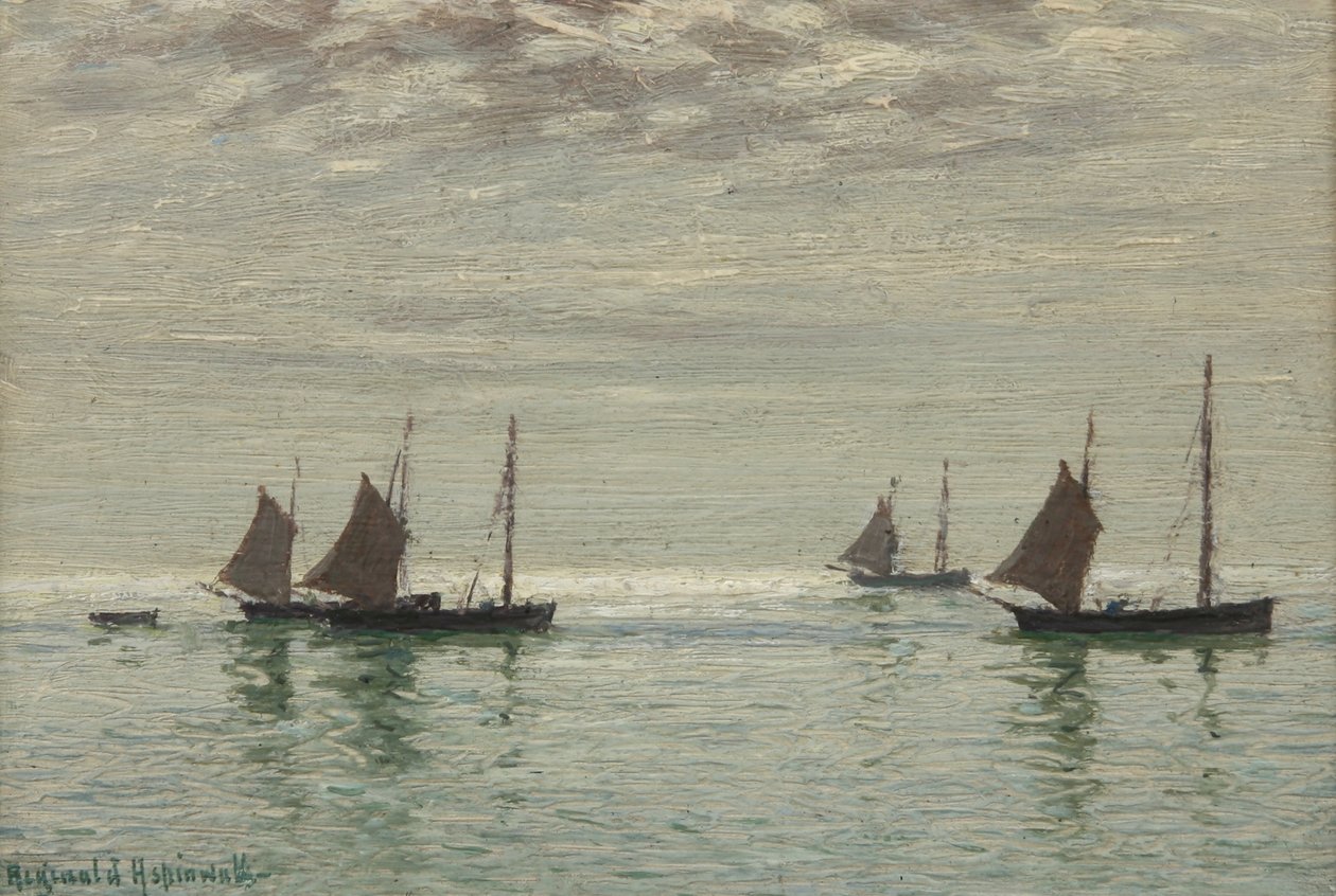 Hjemme ved morgenfloden, ca. 1886 af Reginald Aspinwall