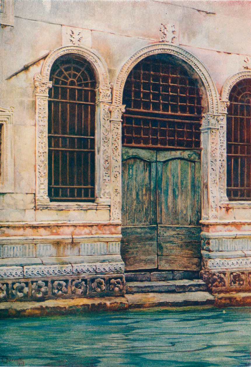 En renæssancedøråbning, Venedig, c1903 af Reginald Barratt