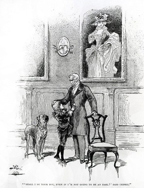 Illustration til Little Lord Fauntleroy (gravering) af Reginald Bathurst Birch