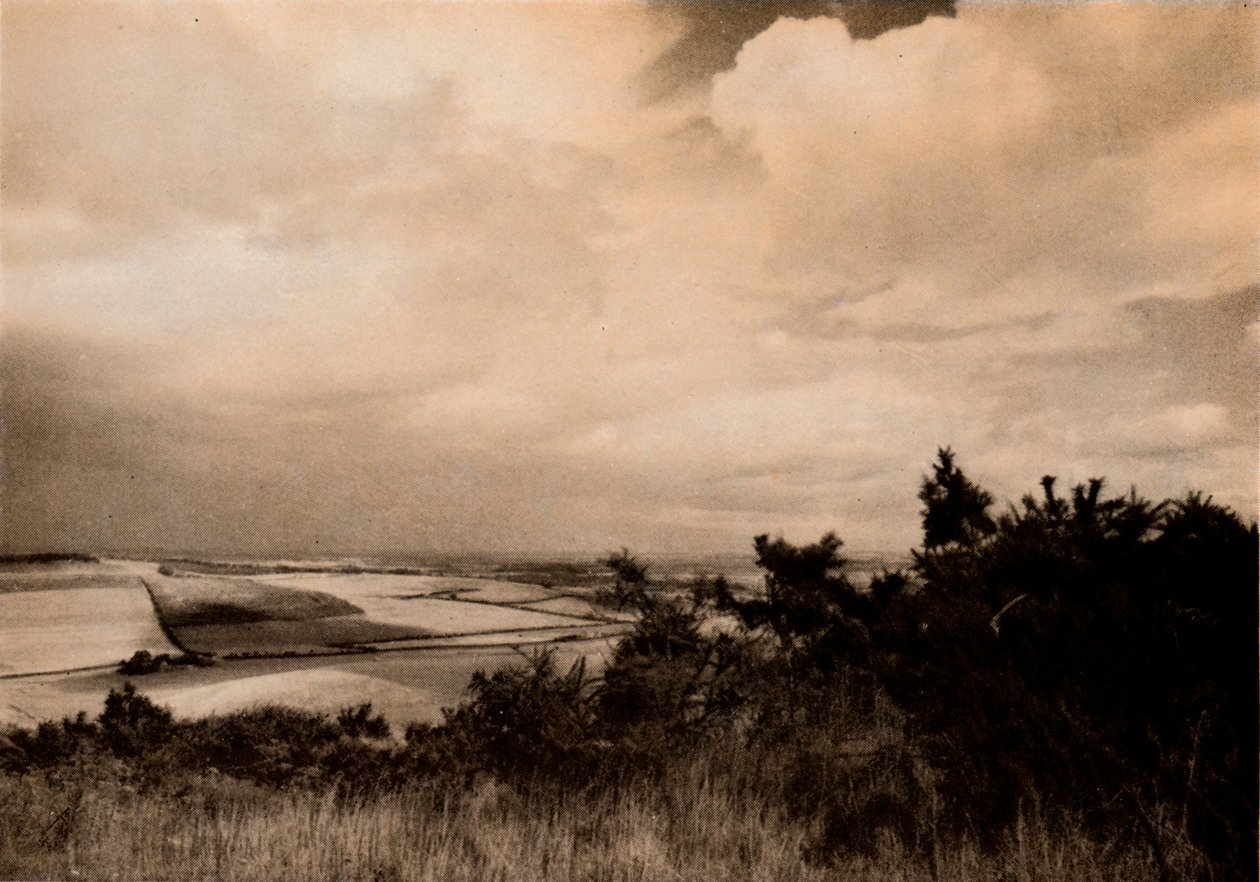 From the Downs above Streatey, Berks, c1927, 1927 af Reginald Belfield
