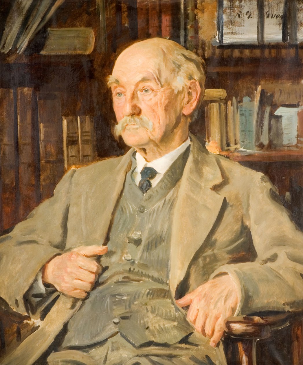 Portræt af Thomas Hardy 1840-1928, 1924. af Reginald Grenville Eves